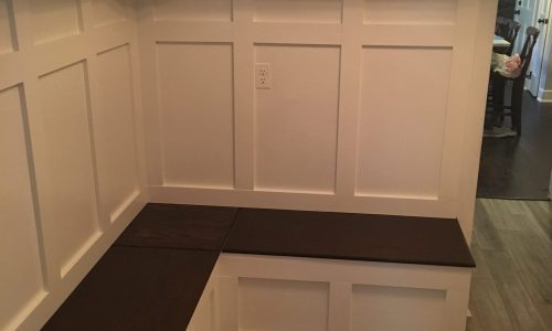 Wainscoting and Shelves