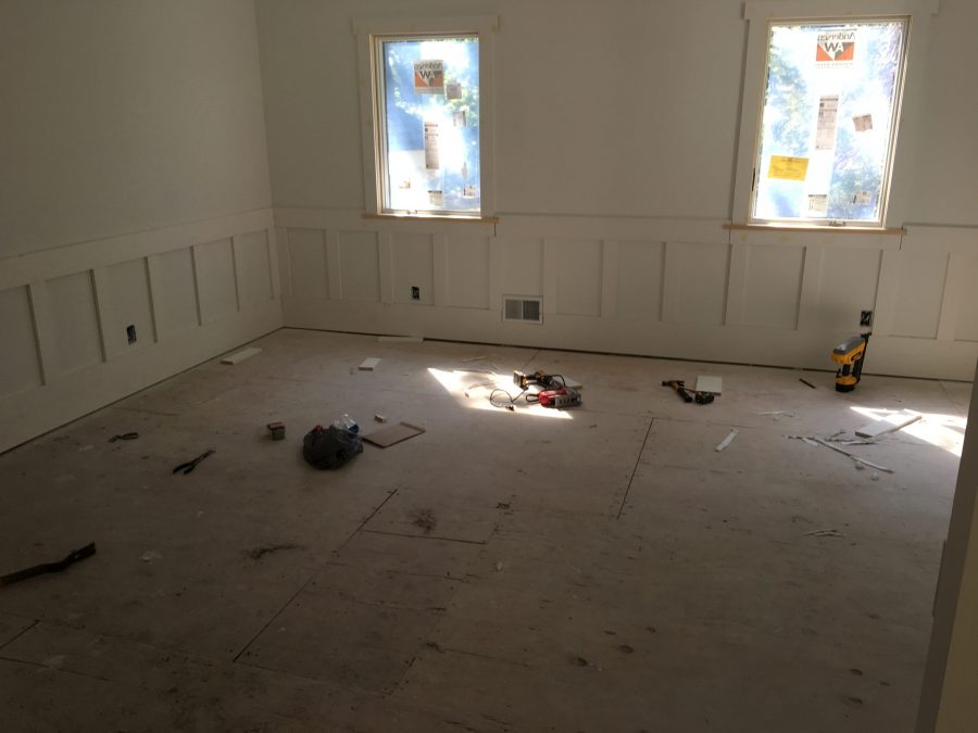 in progress photo of wainscoting installation Preview Image 1