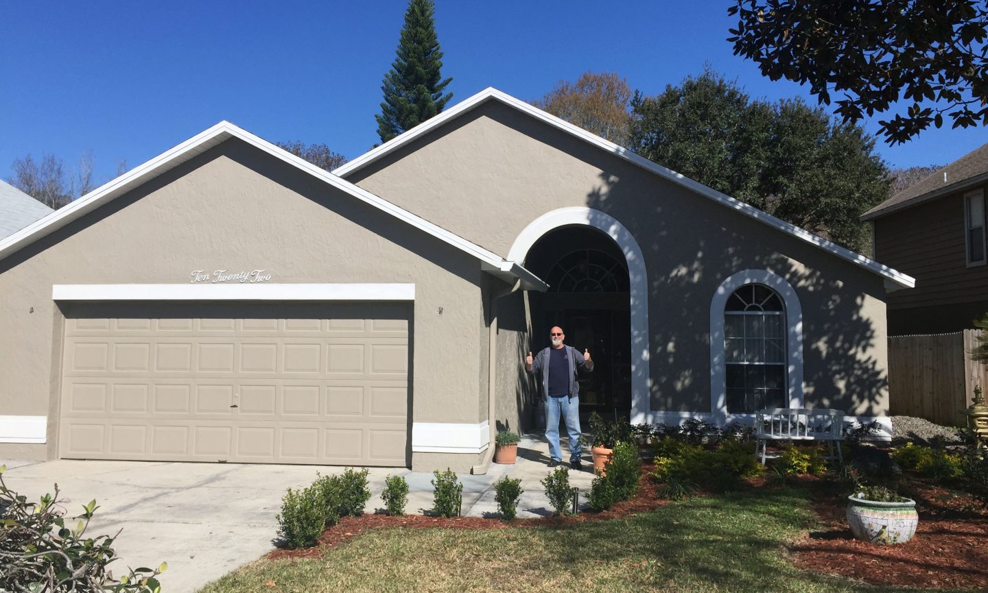 After photo of repainted house in Oviedo, FL