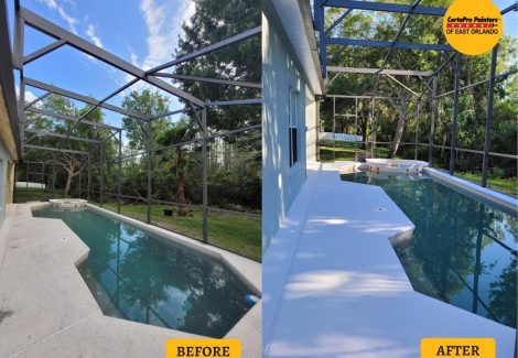 Pool Deck Paint Project
