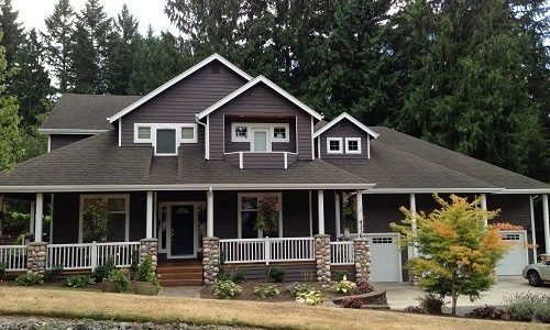 Brown Exterior House Painting