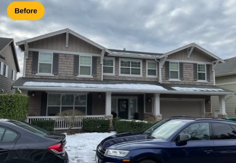 front view of house before painting