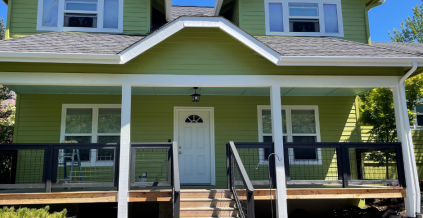 Green Statement Home Exterior
