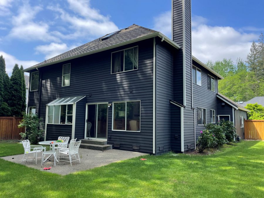 blue siding home exterior after painting Preview Image 2