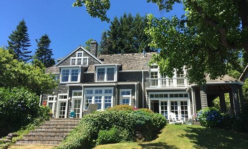 Blue & White Exterior