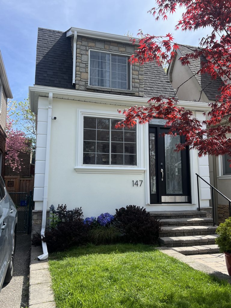 white home exterior