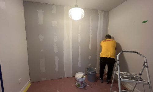 During - Patching Drywall