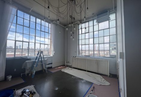 apartment during paint job