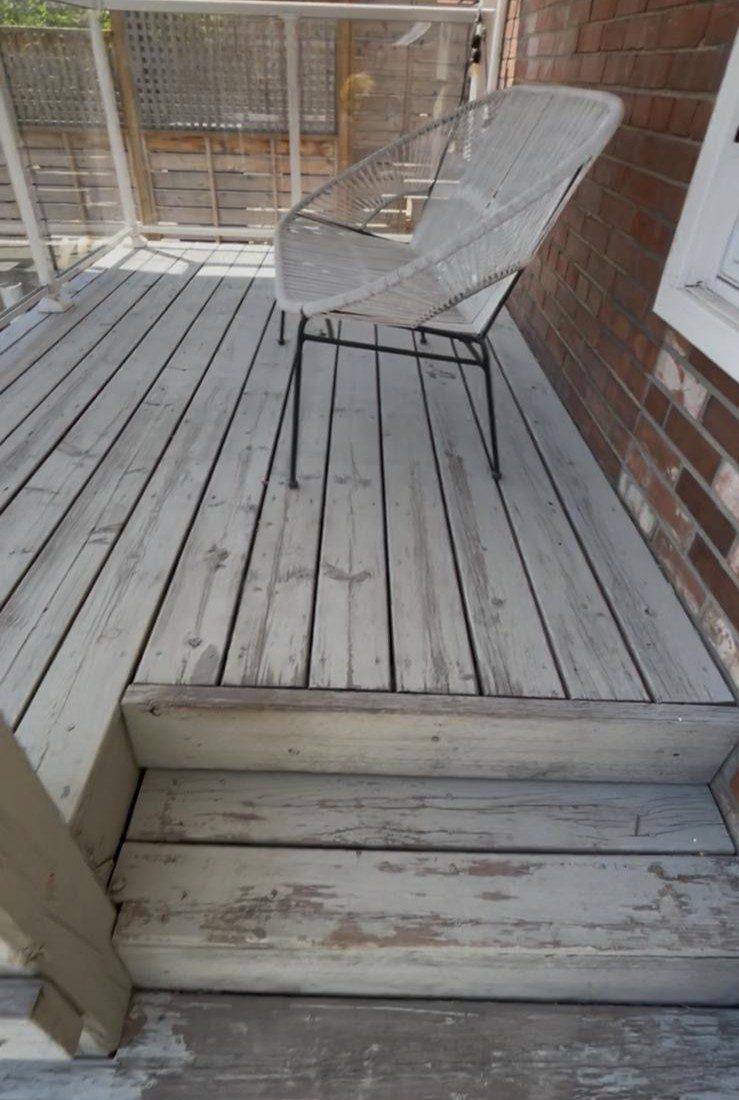 wooden deck with worn and damaged stain Preview Image 3