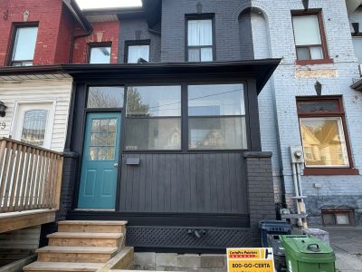 multicolored townhouses