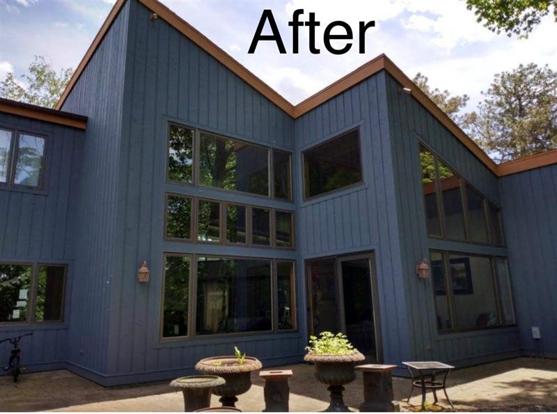Wood Siding Exterior Before & After After