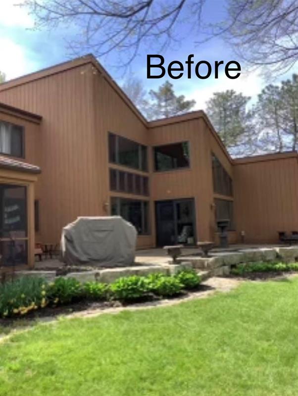 Wood Siding Exterior Before & After Before