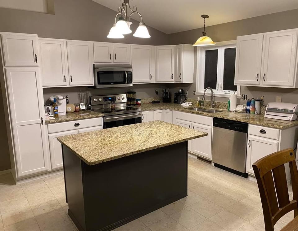 Kitchen Cabinet Painting Service After