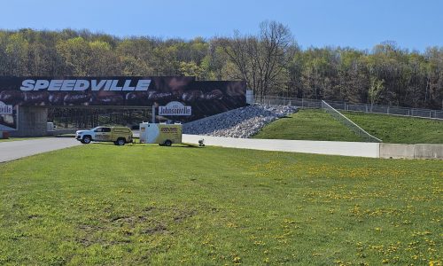 Metal Crash Walls at Road America (Before)