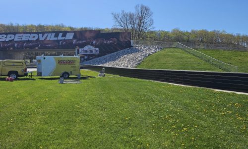 Metal Crash Walls Painted at Road America