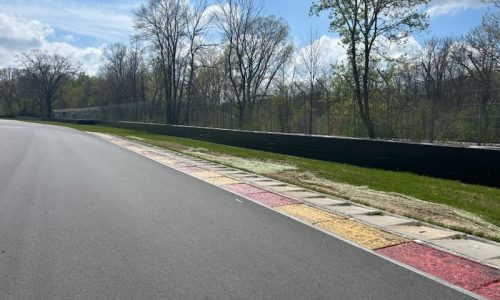 Metal Crash Walls Painted at Road America