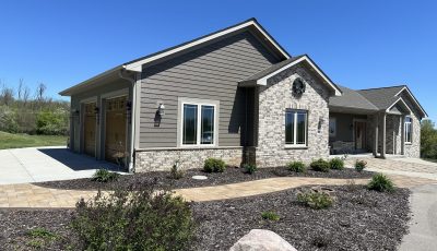 Exterior siding and trim painting in Saukville, WI