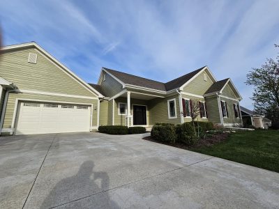 Siding, trim and shutters painted on exterior home in Kohler, WI