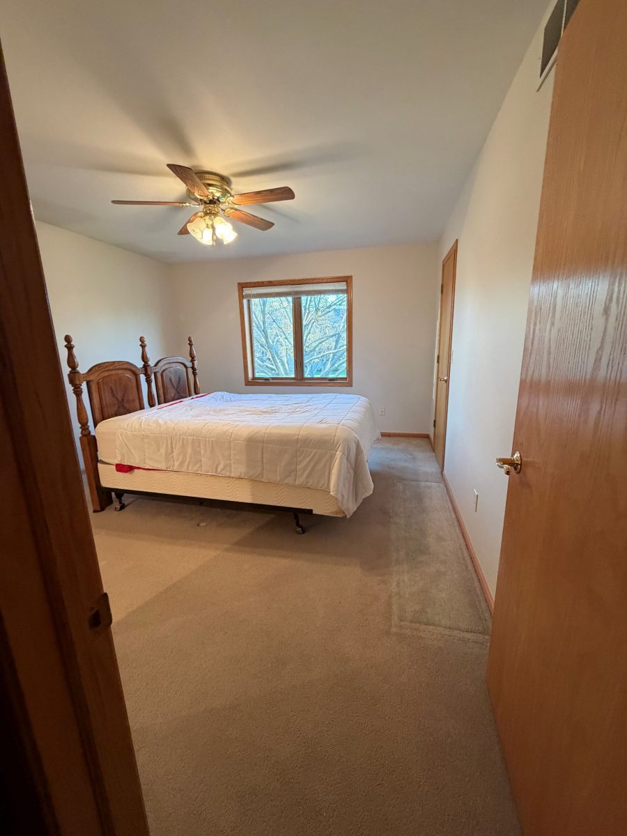 white painted home bedroom interior