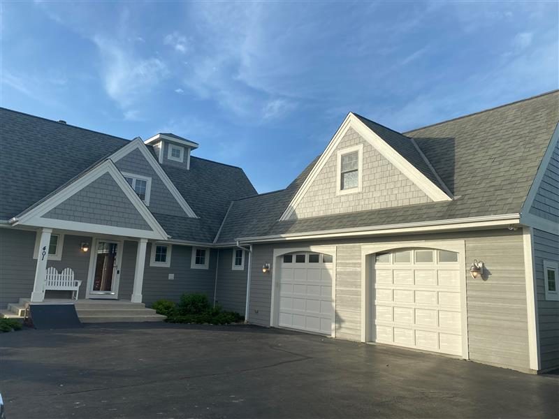 Gray House Exterior Painting