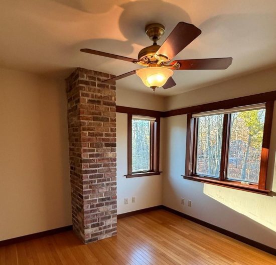 empty painted interior room