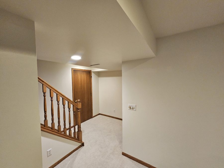 Ceiling and wall painting in basement with stairwell Preview Image 1