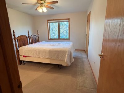 white painted home bedroom interior