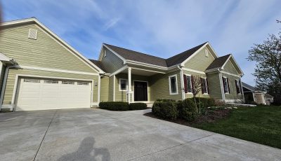 Siding, trim and shutters painted on exterior home in Kohler, WI
