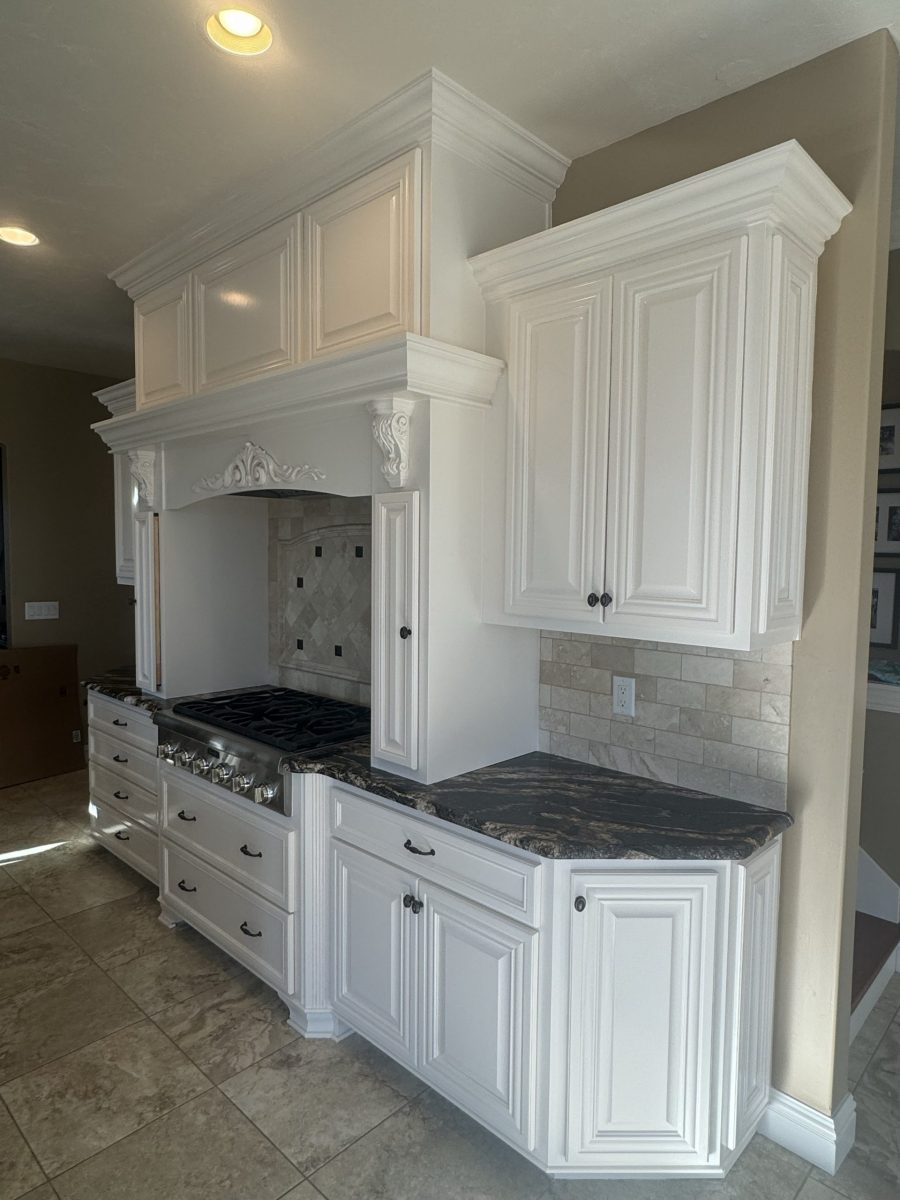 Laundry Room, Cabinet & Fireplace Painting Project