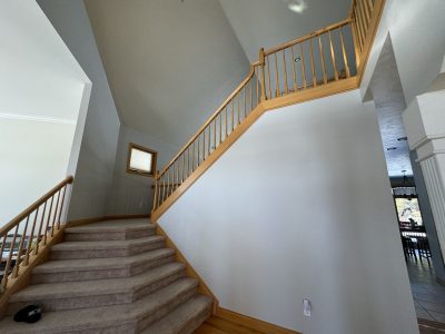 painted interior staircase walls