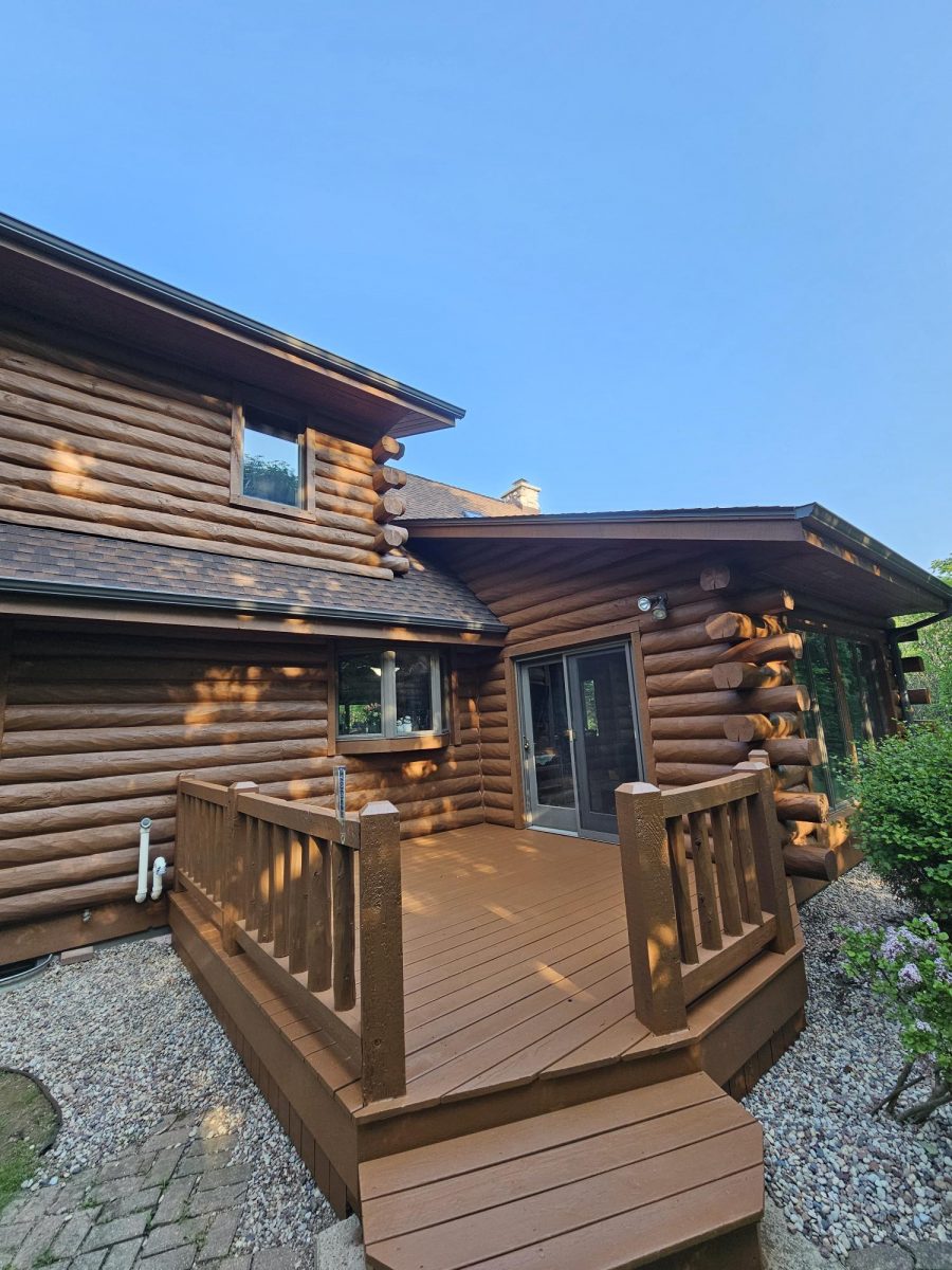 stained log home and deck Preview Image 5