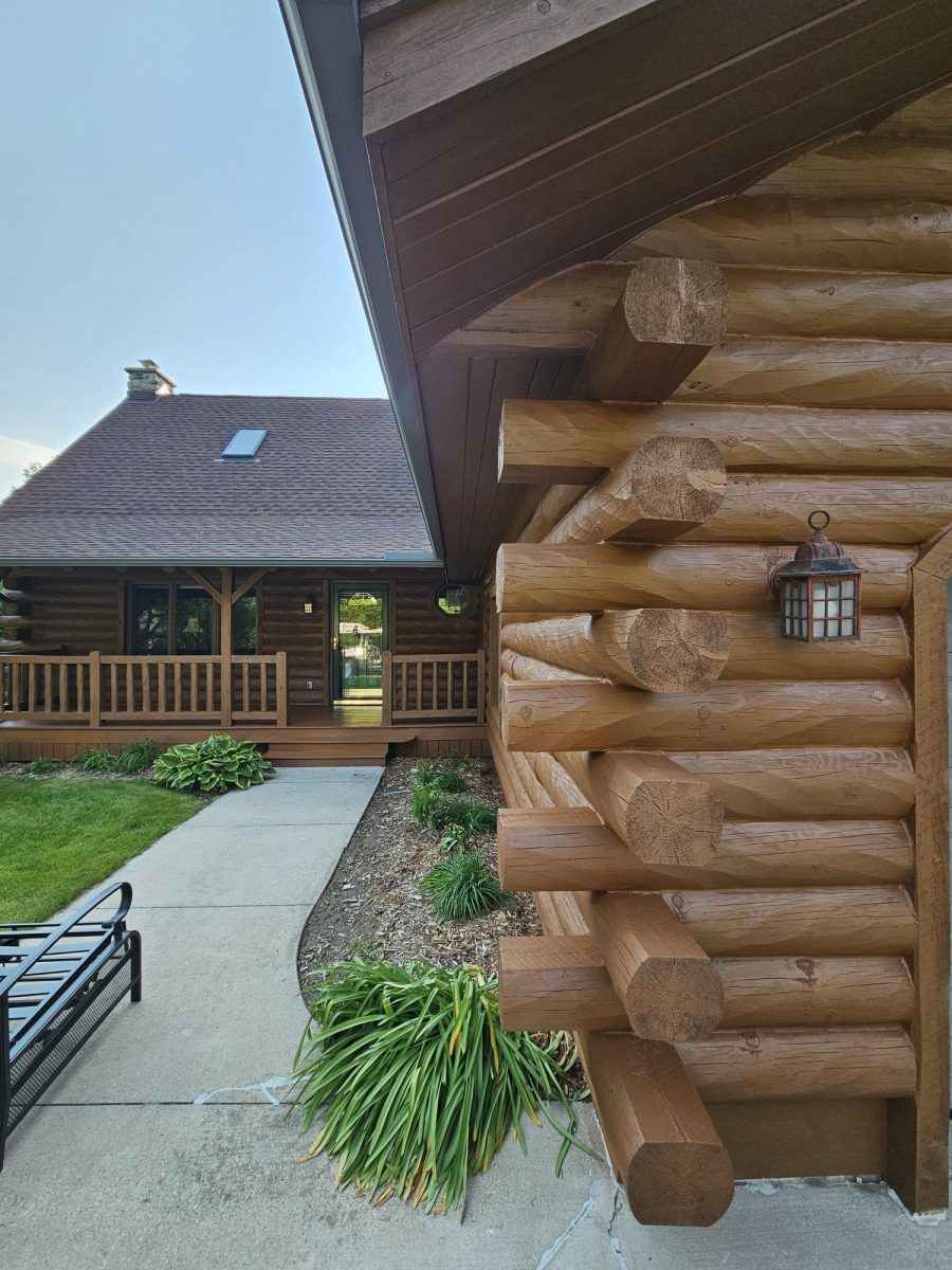 log home and walking path to entrance Preview Image 1