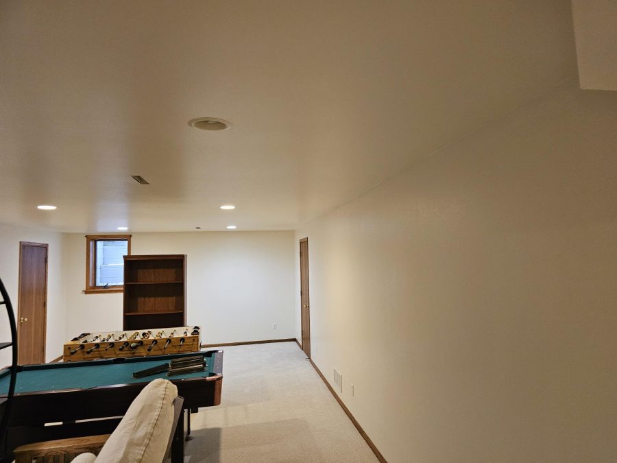 Ceiling and wall painting in basement with stairwell Preview Image 3