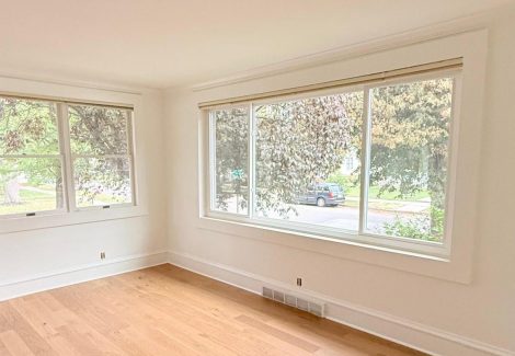 repainted home interior room with wood floors