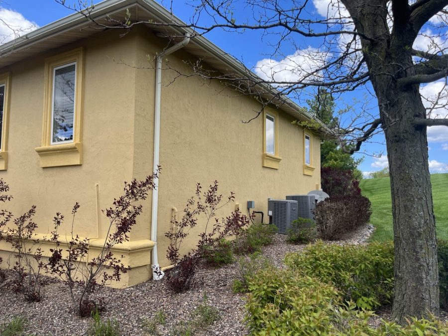 Stucco home exterior and pergola painting in Fond du Lac, WI Preview Image 5