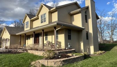 Cedar Siding Staining Project in Howards Grove, WI