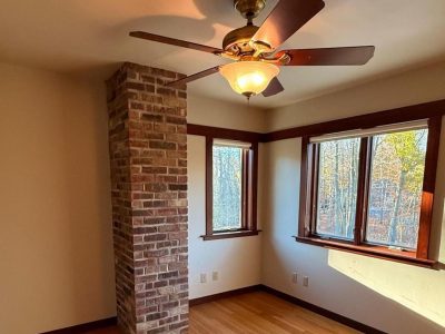 empty painted interior room