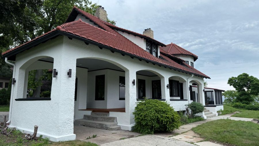 white painted brick and stucco house exterior Preview Image 3
