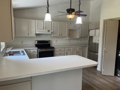 repainted kitchen cabinets