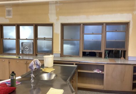 Church Kitchen Painting & Repairs (During)