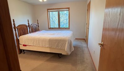 white painted home bedroom interior