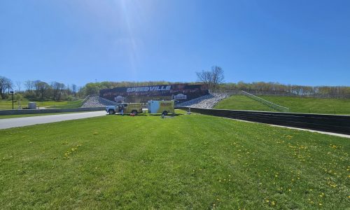 Metal Crash Walls Painted at Road America