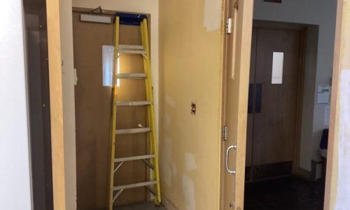 Church Kitchen Painting & Repairs (During)