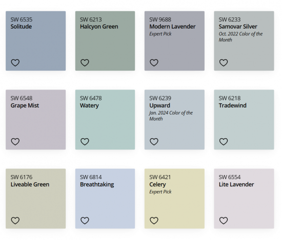 sherwin williams colors