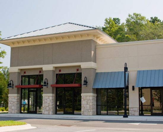 retail storefront exterior painting services
