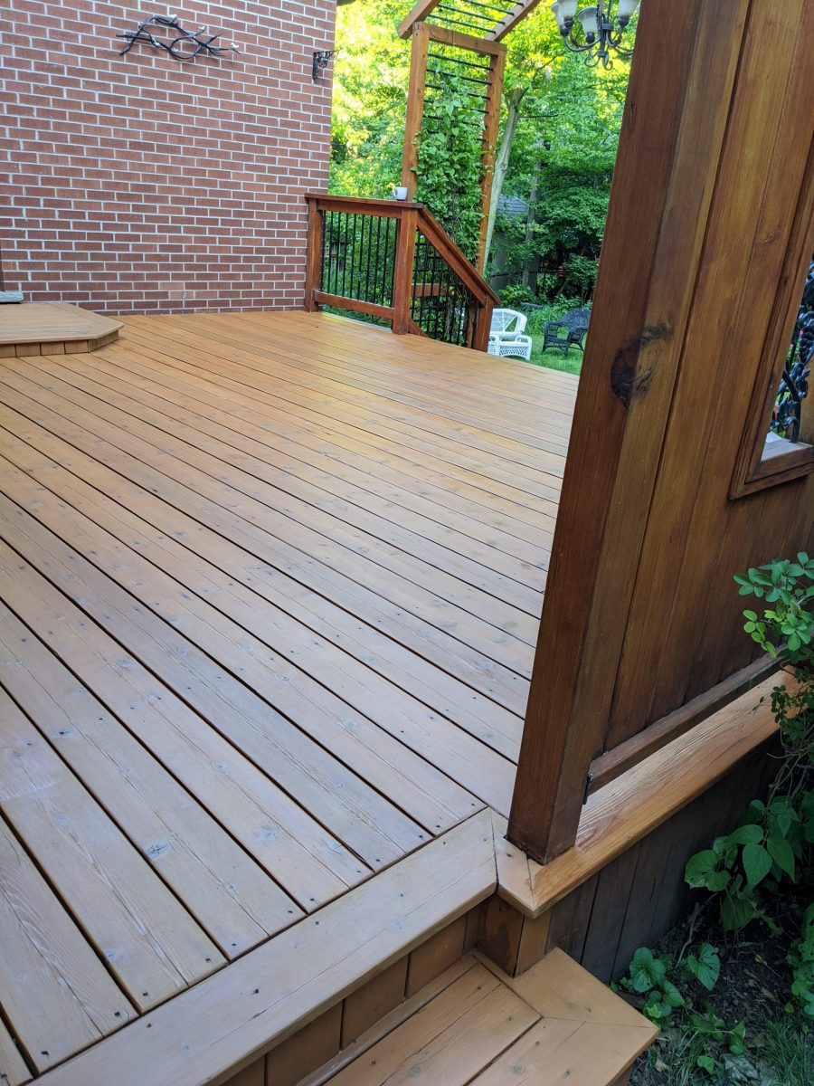 Deck Staining Project Completed Preview Image 1