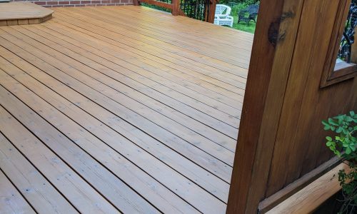 Deck Staining Project Completed
