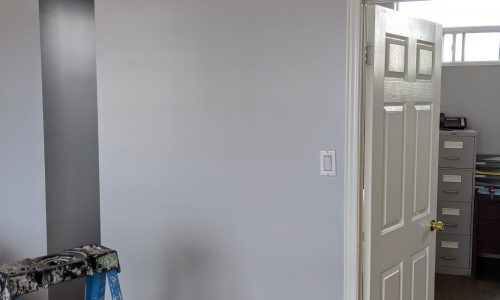 Office Wall After Completion by CertaPro Painters of Etobicoke