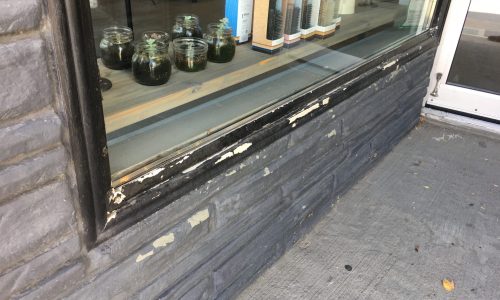 Window Trim Before CertaPro Painters of Etobicoke