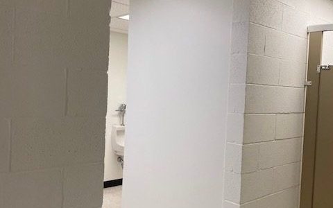 Bathroom Walls After Repainting